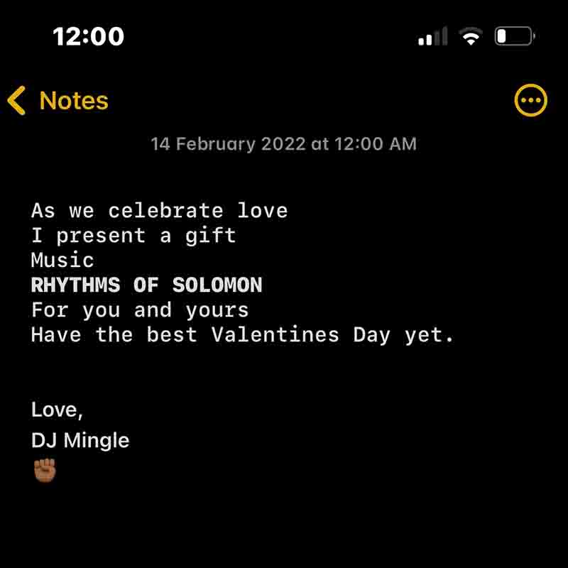 DJ Mingle Rhythms of Solomon