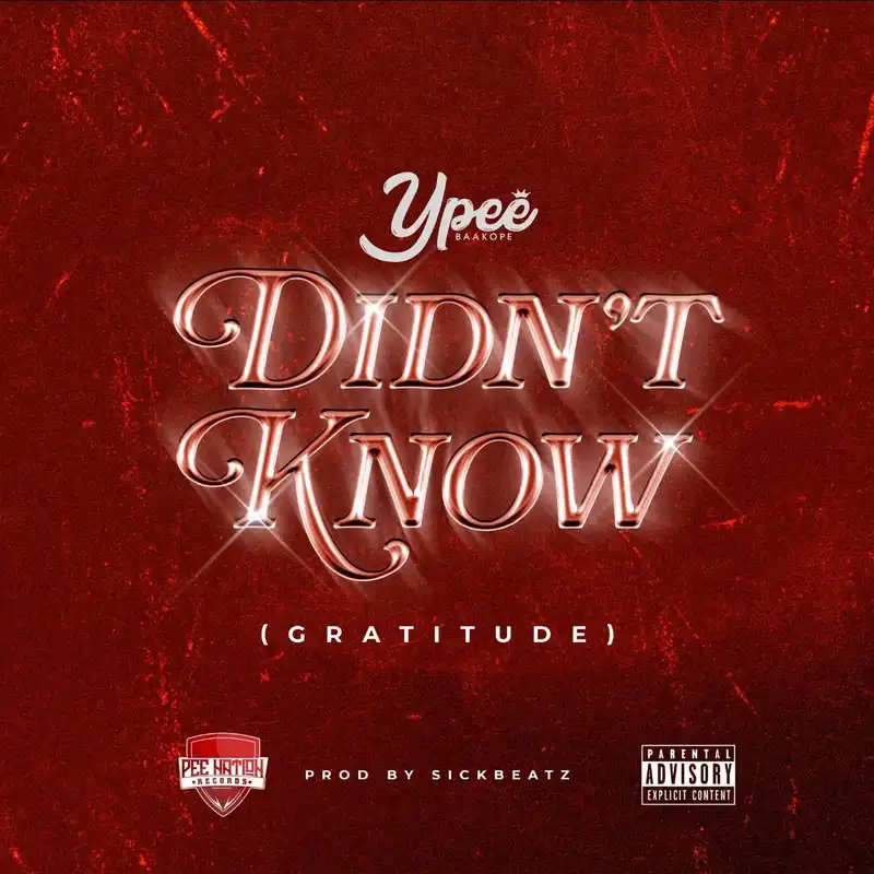 Ypee - Didnt Know (Gratitude) (Prod by SickBeatz) [DOWNLOAD MP3]