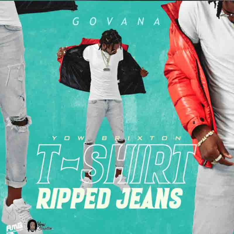 Govana T-Shirt, Ripped Jean